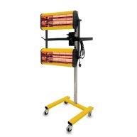 Solary Infrared Paint Curing Lamp, 2100w 110v Short Wave Infrared Paint Heater Lamp, Auto Body Heat Lamp with Smart Timer, Movable and Height