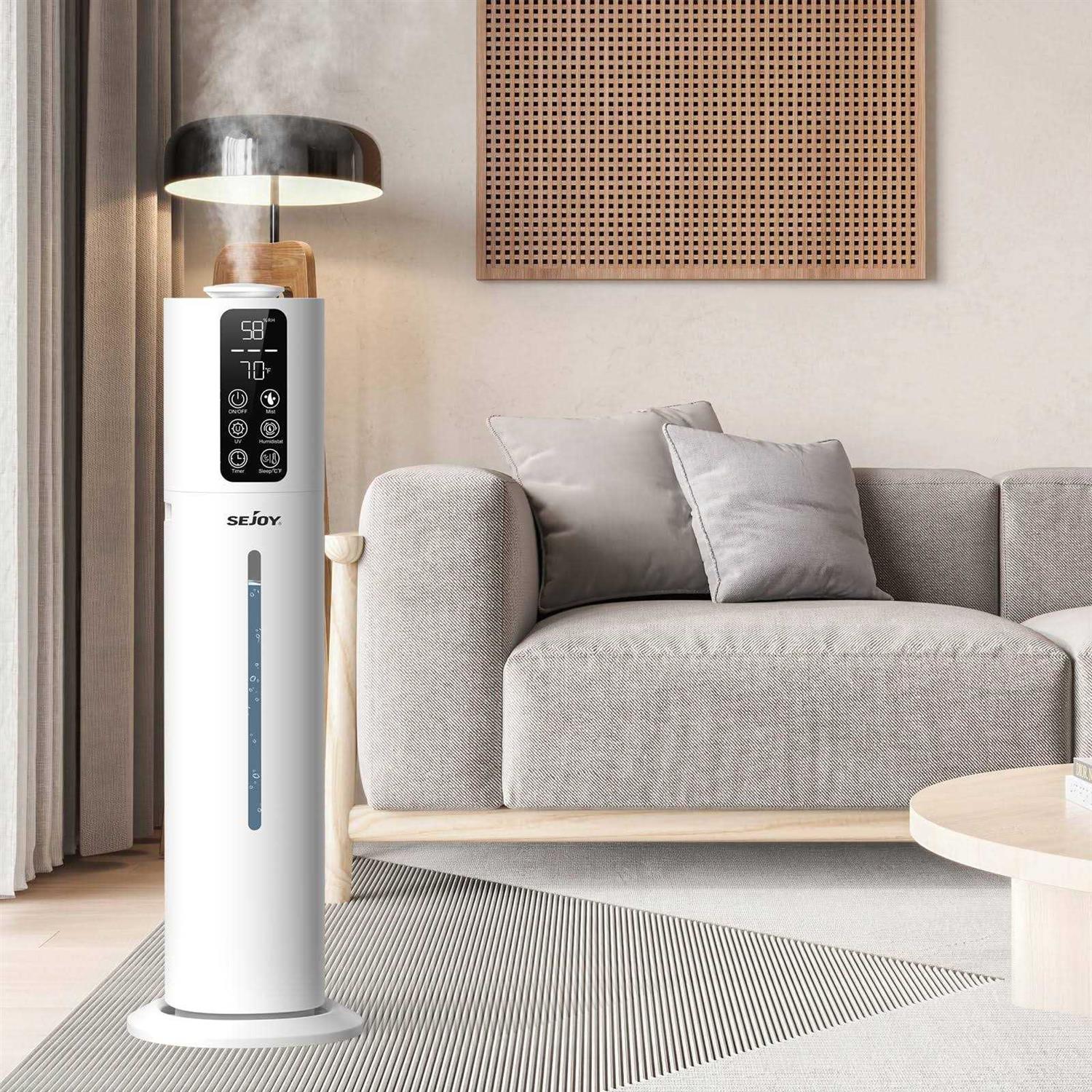 Sejoy Humidifiers for Large Rooms Bedroom Ultrasonic Humidifiers for Baby,2.11 gal Top Fill Humidifier - Image 2