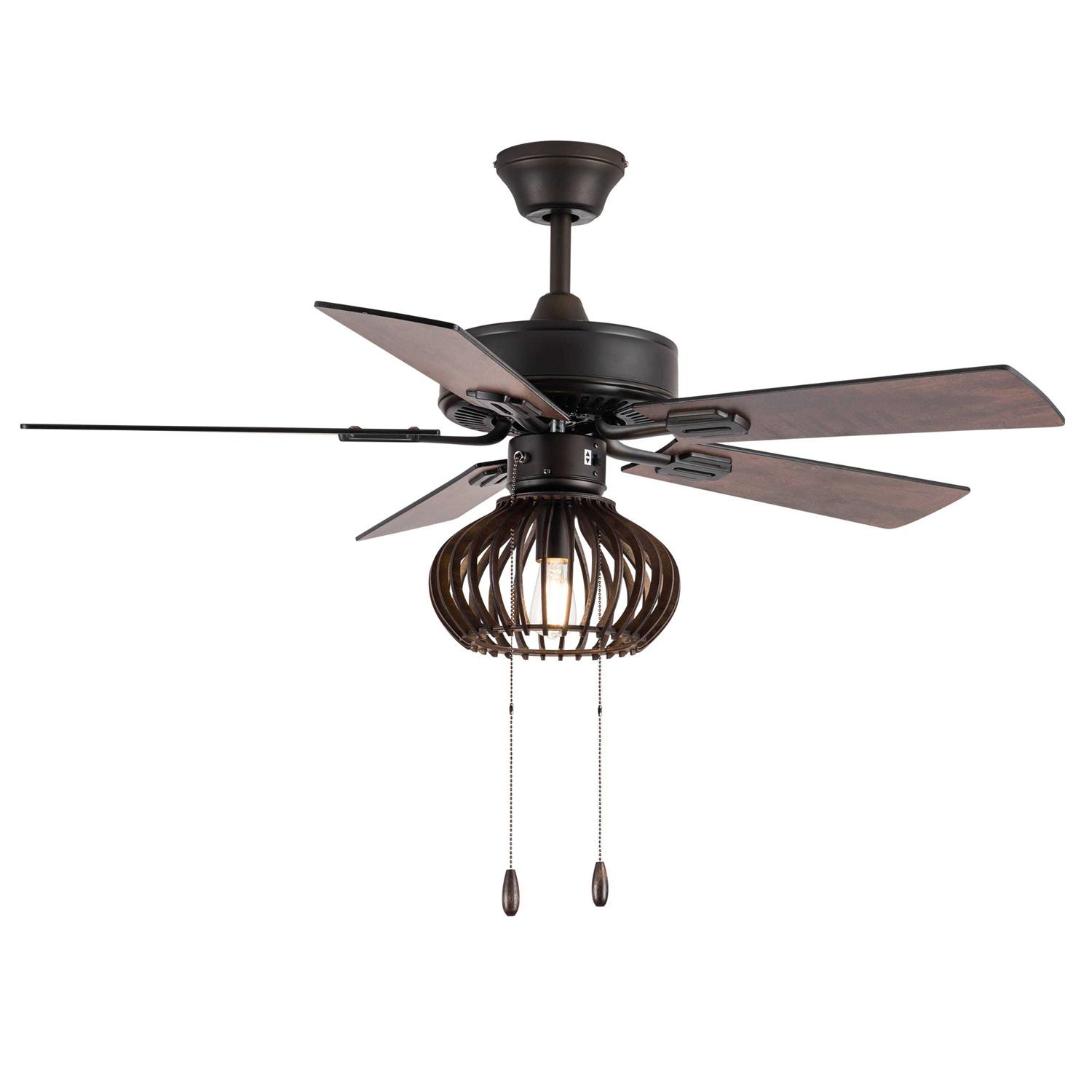 River of Goods Ashland 42 in. Indoor LED Oil Rubbed Bronze Ceiling Fan with Light Kit