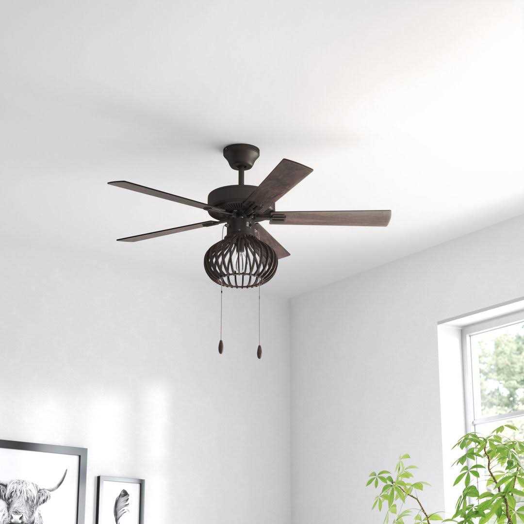 River of Goods Ashland 42 in. Indoor LED Oil Rubbed Bronze Ceiling Fan with Light Kit - Image 3