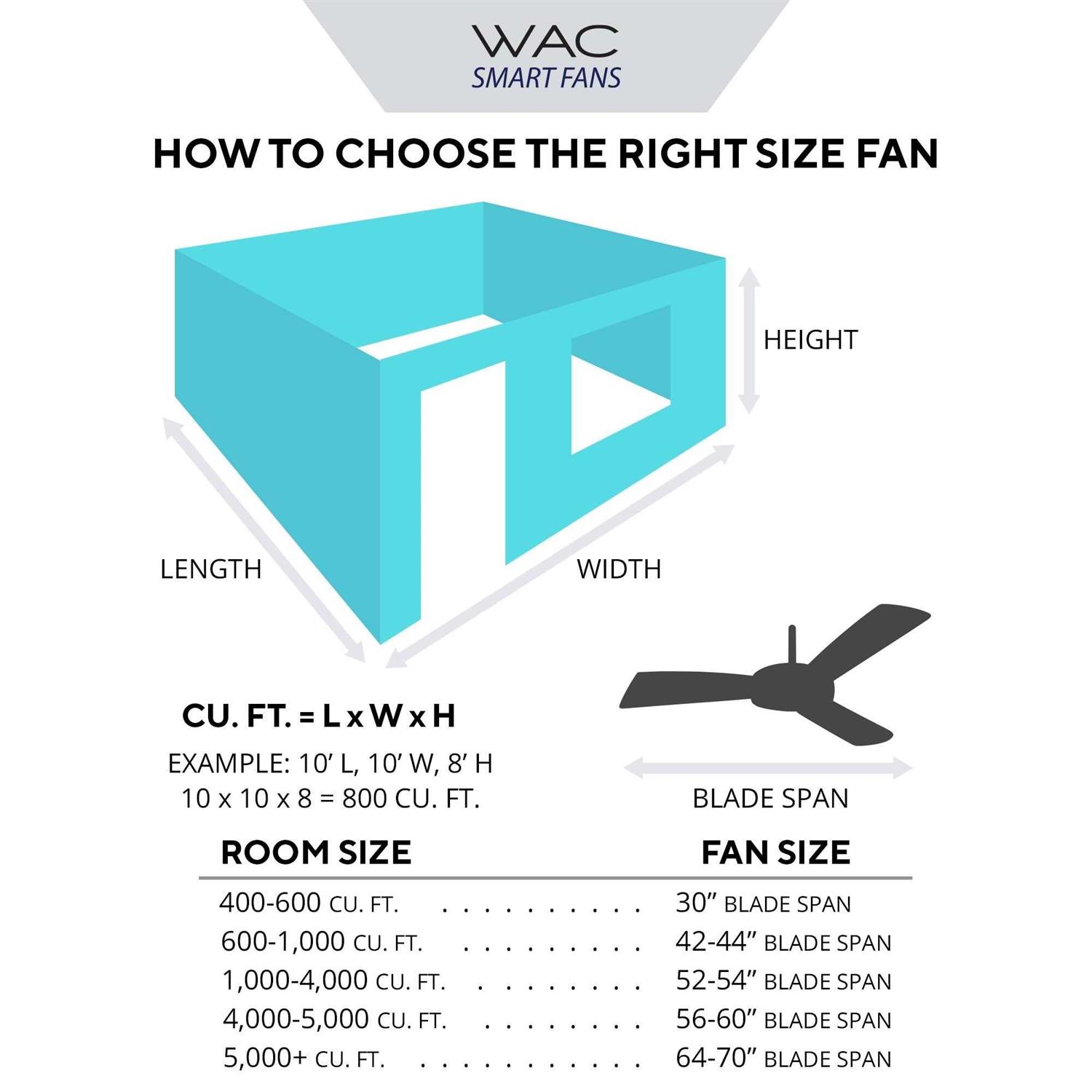 WAC Lighting Clean Smart Ceiling Fan F-003 - Image 2