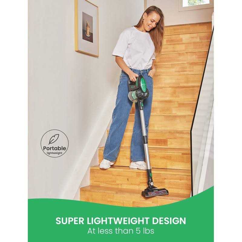 vactidy cordless vacuum cleaner lightweight stick vacuum with 20kpa suction - Image 5