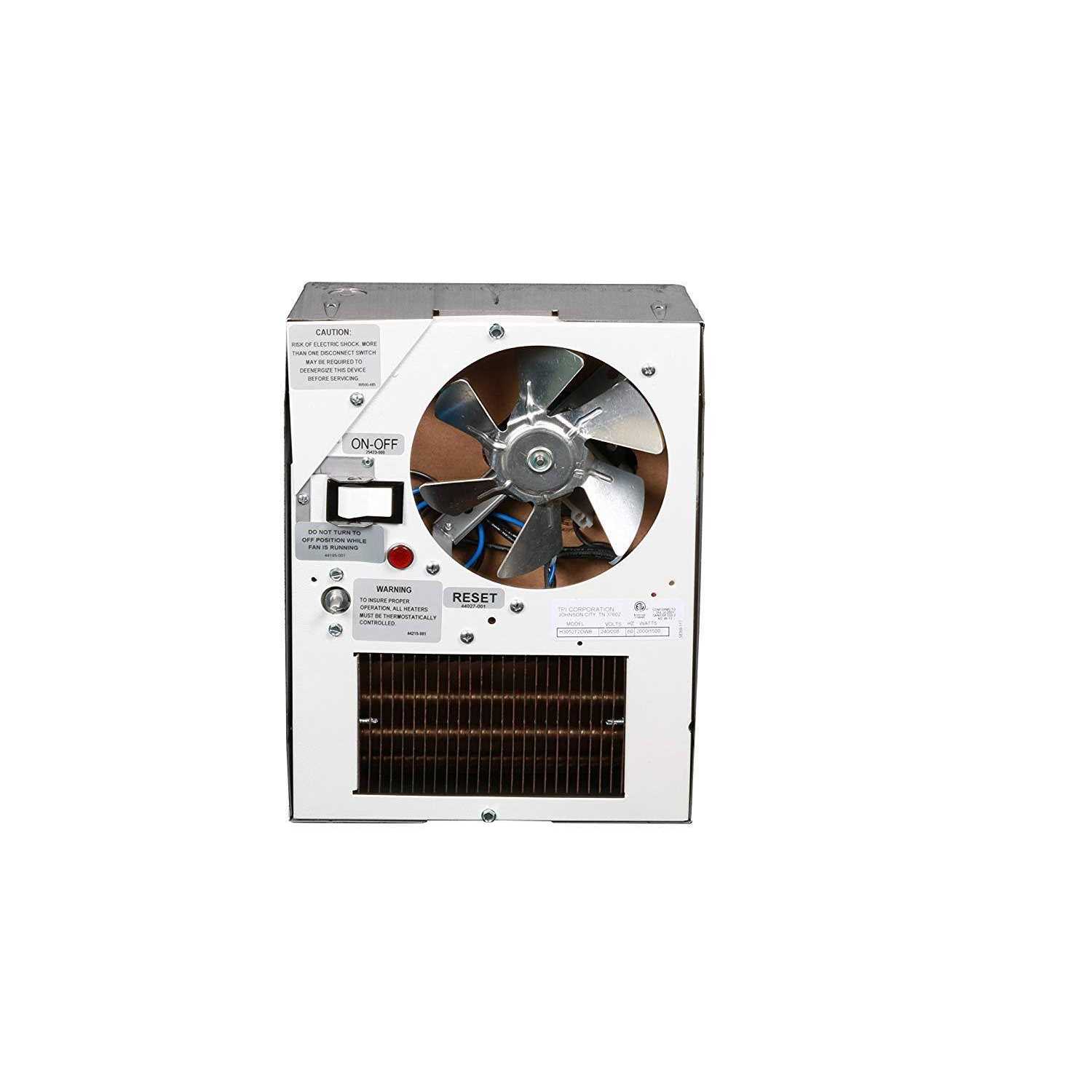 TPI Fan Forced Wall Heater E3055T2DWB - Image 3