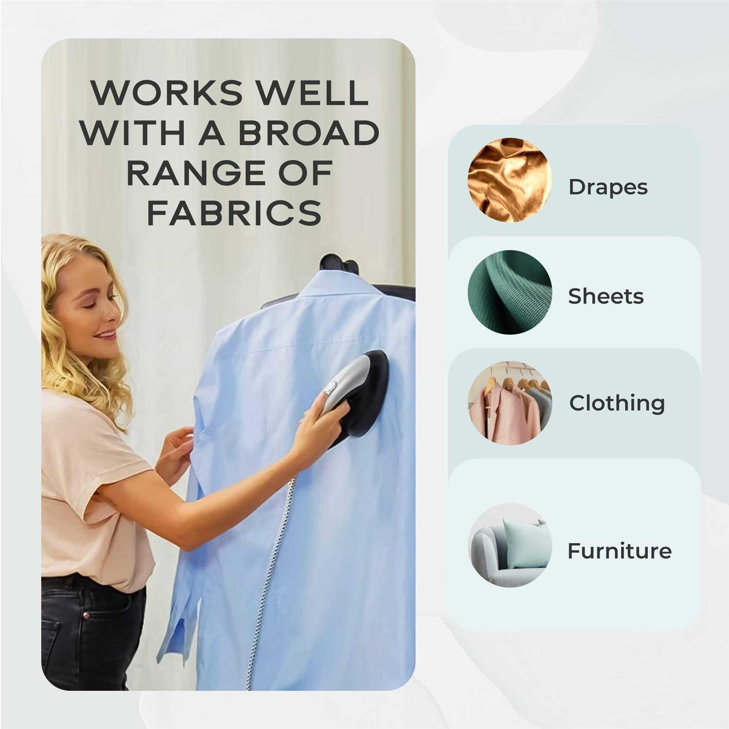 Steam and Go Steam and Go All-in-One 1600w Garment Steamer with Ironing Board - Image 5