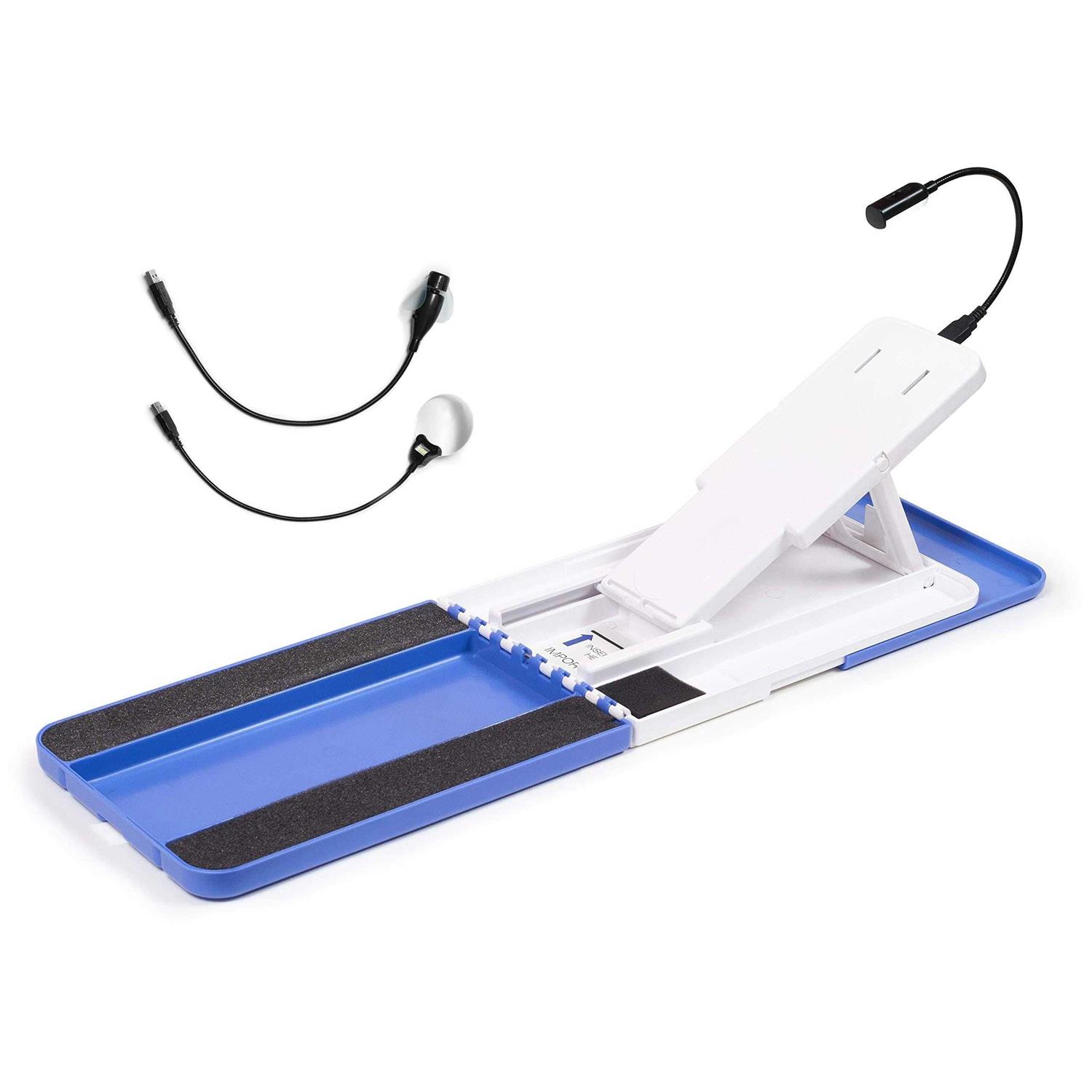 Stedi Pedi Pro Professional Home Pedicure Kit Pro Includes Lit Magnifier Drying Fan and Task Light