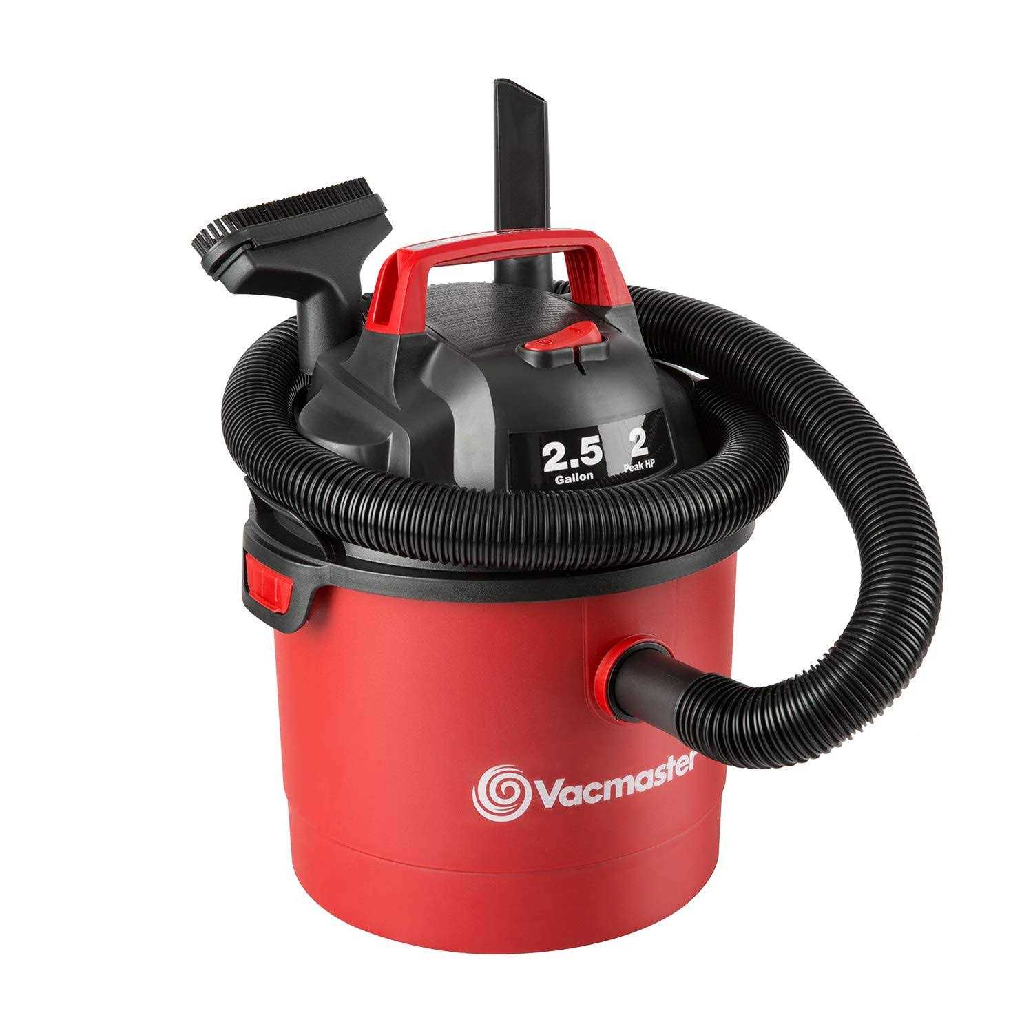 Vacmaster VOM205P 2.5 Gallon 1.75 HP Portable Wet Dry Vacuum
