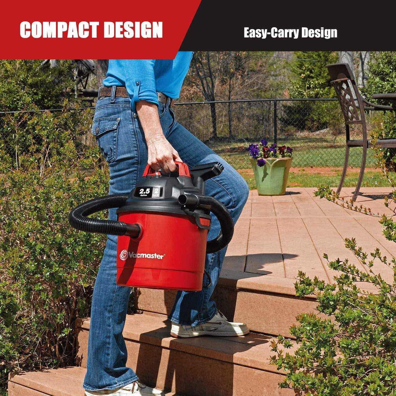 Vacmaster VOM205P 2.5 Gallon 1.75 HP Portable Wet Dry Vacuum - Image 2