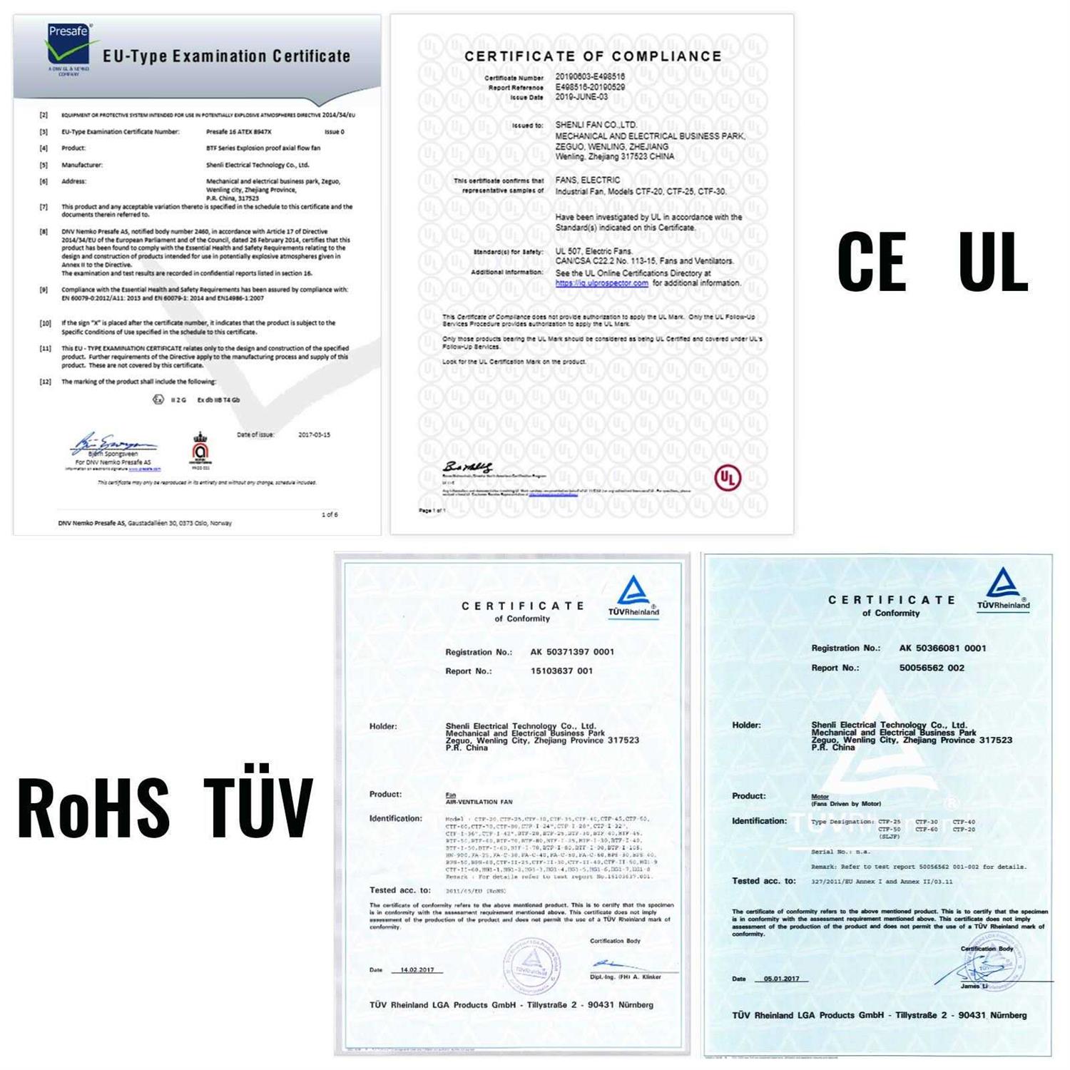 VEVOR ATEX Certified Ventilator Explosion Proof Axial Fan 10 110V Extractor Fan Blower ZLFJST10CFB000001V6 - Image 4