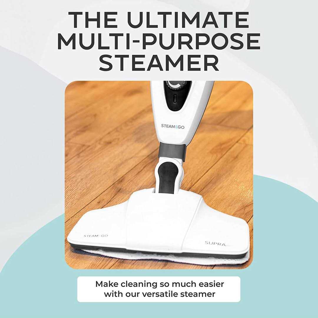 Steam and Go Supra Pro 10-in-1 Carpet and Upholstery Cleaner Machine, Multi-purpose Steamer Mop, Tile and Grout Steam Cleaner SUPRA PRO 10-IN-1 STEAM CLEANER - Image 5