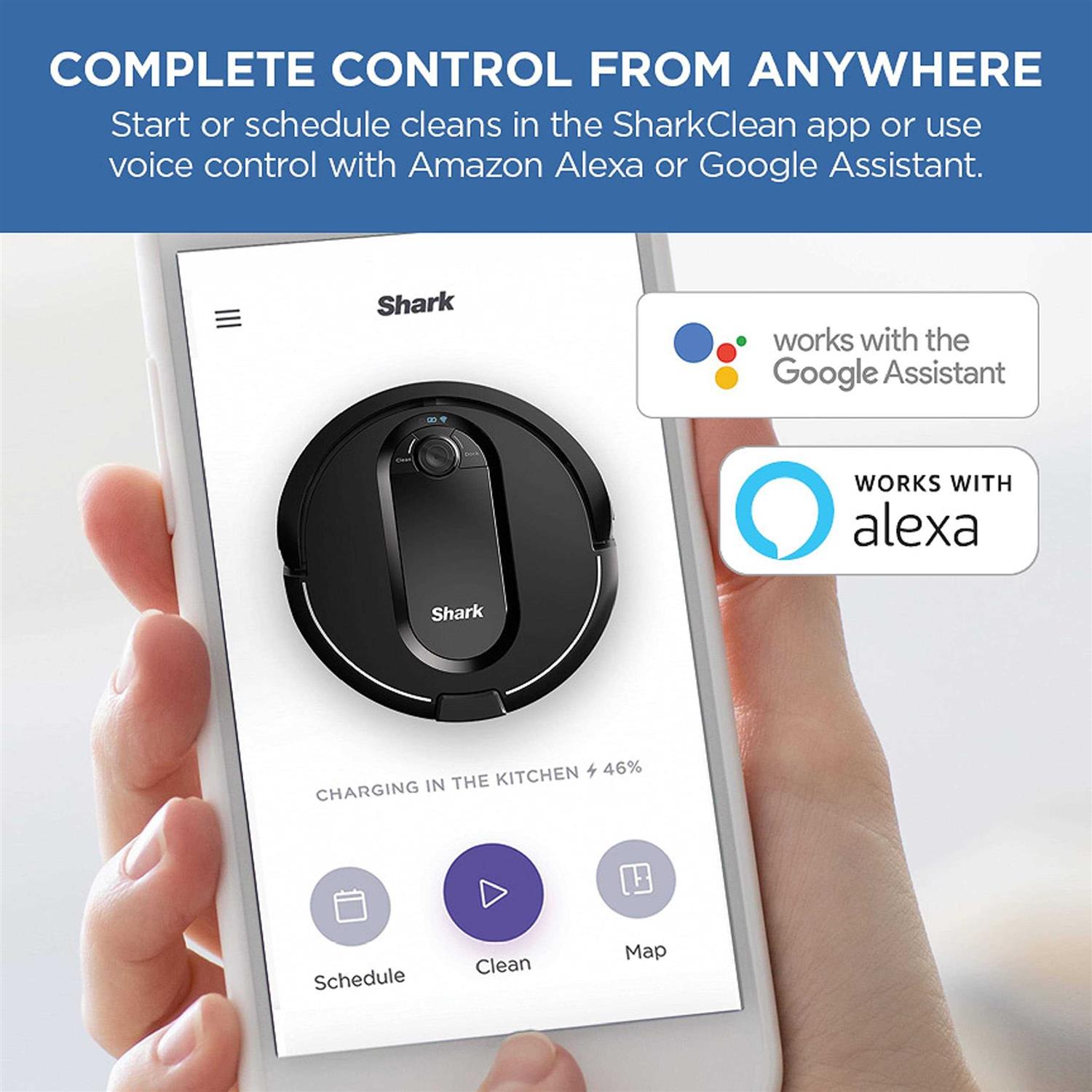 Shark AV2501AE AI Robot Vacuum with XL HEPA Self-Empty Base Bagless - Image 3