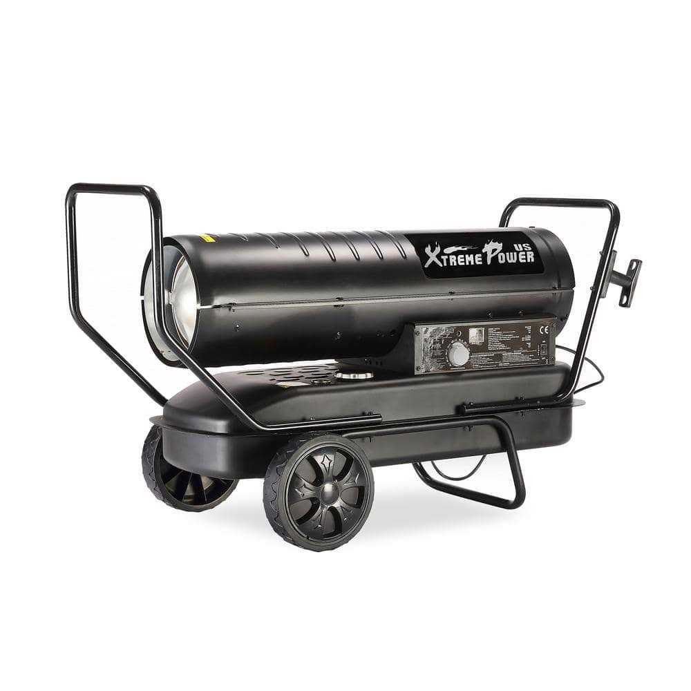 XtremepowerUS 100K BTU Kerosene/Diesel Forced Air Portable Space Heater with Automatic Shutoff and Thermostat - Image 5