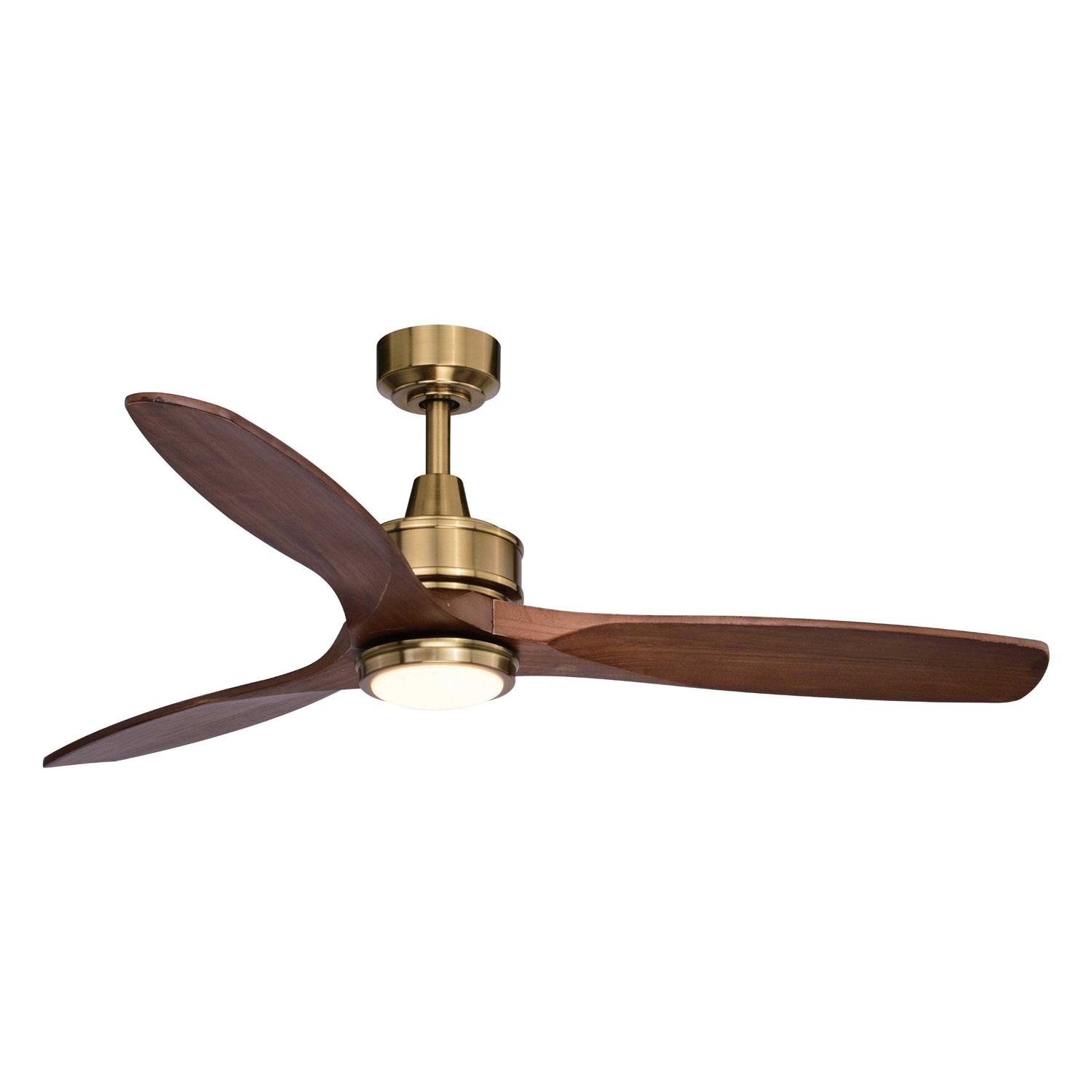 Vaxcel Curtiss 52 in. Ceiling Fan Satin Brass F0097