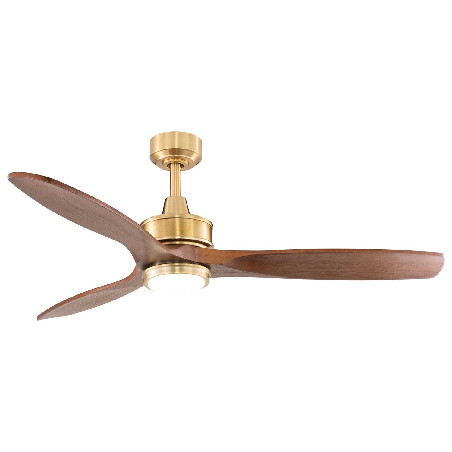 Vaxcel Curtiss 52 in. Ceiling Fan Satin Brass F0097 - Image 2