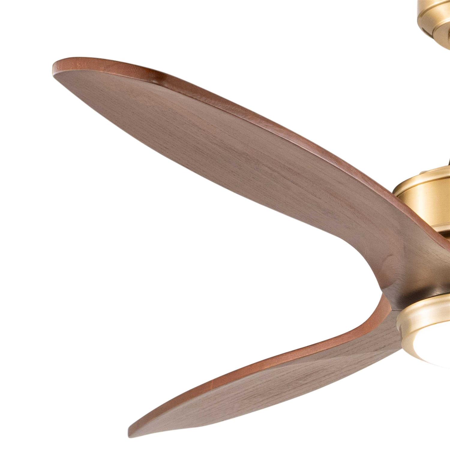 Vaxcel Curtiss 52 in. Ceiling Fan Satin Brass F0097 - Image 4