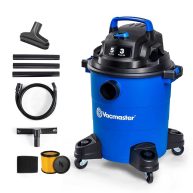 Vacmaster 3 Peak HP 5 Gallon Shop Hepa Filter Powerful Suction Wet Dry Vacuum Cleaner with Blower Function 1-1/4 inch Hose 10ft Power