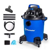 Vacmaster 3 Peak HP 5 Gallon Shop Hepa Filter Powerful Suction Wet Dry Vacuum Cleaner with Blower Function 1-1/4 inch Hose 10ft Power