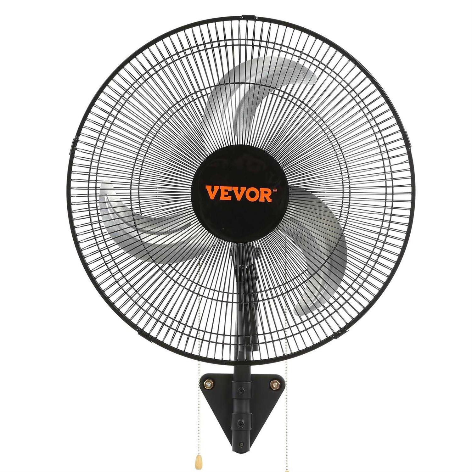 VEVOR Wall Mount Fan 18 in. 3-speed High Velocity Max. 4000 CFM Oscillating Industrial Wall Fan for Warehouse - Image 2