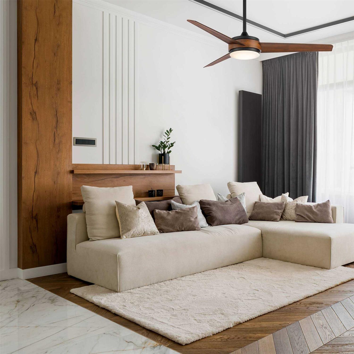 WAC Lighting Mod Ceiling Fan with Light F-054L-MB/DK - Image 2