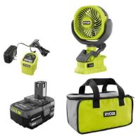 Ryobi 18-Volt Personal Battery Powered Clip Fan Kit with 4.0 Ah Battery