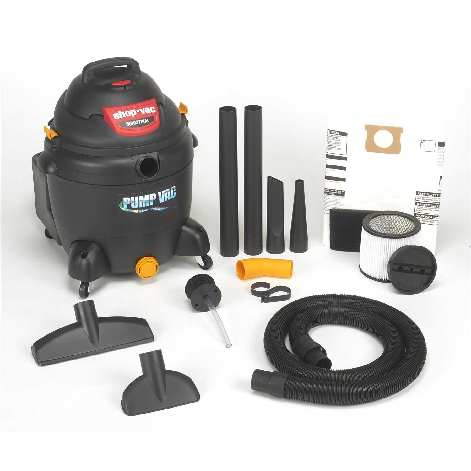 Shop vac Wet/Dry Vacuum with Built-In Pump 18 Gallon 6.0 Peak HP 9601806 - Image 2