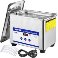VEVOR 0.8L Professional Ultrasonic Cleaner 304 Stainless Steel Digital Lab Ultrasonic Cleaner QXJ0.8LCSB0000001V1