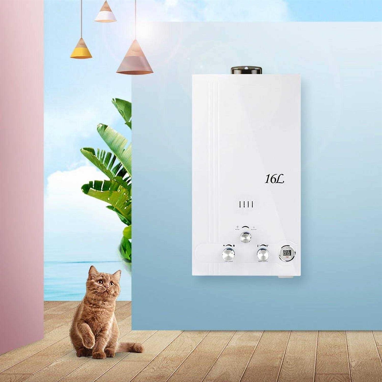 Tcmt 4.2 GPM 16L Tankless Water Heater Natural Gas Instant Hot Boiler with Digital Display - Image 2