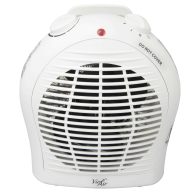 Vie Air 1500w Portable 2-Settings White Fan Heater with Adjustable Thermostat