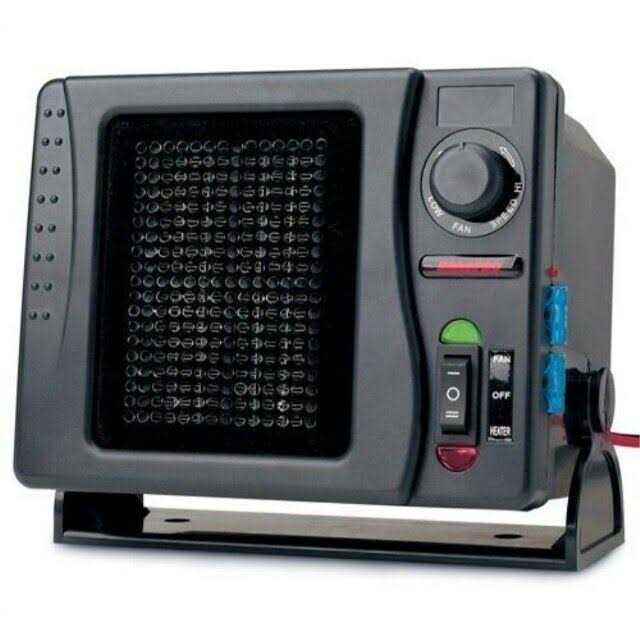 Roadpro Rpsl-681 12V Direct Hook-Up Ceramic Heater/Fan w/Swivel Base