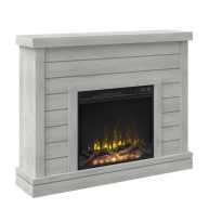 Twin Star Home Shiplap Wall Mantel Electric Fireplace