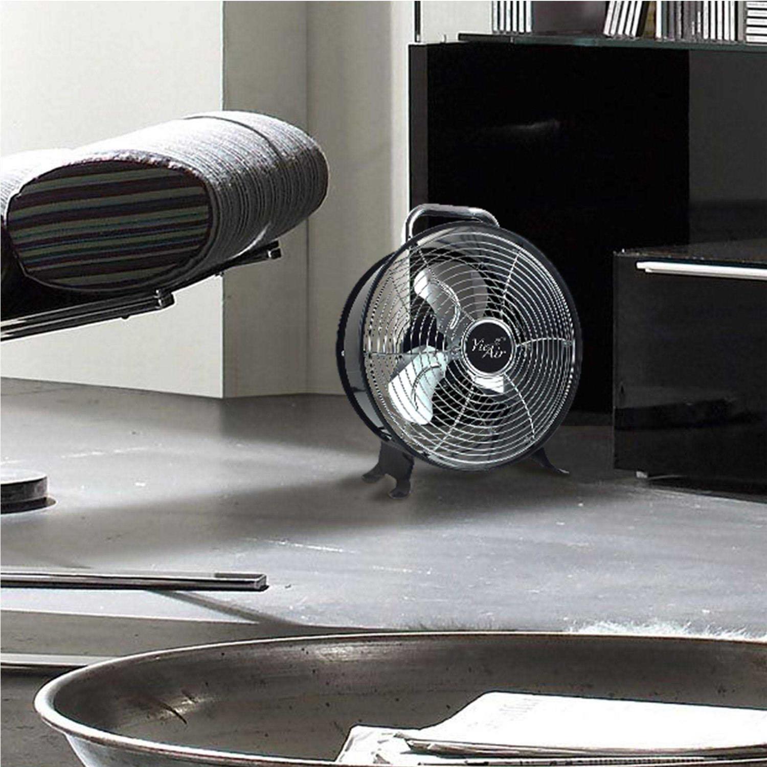 Vie Air 12 High Velocity Dual Speed Retro Metal Drum Fan - Image 2