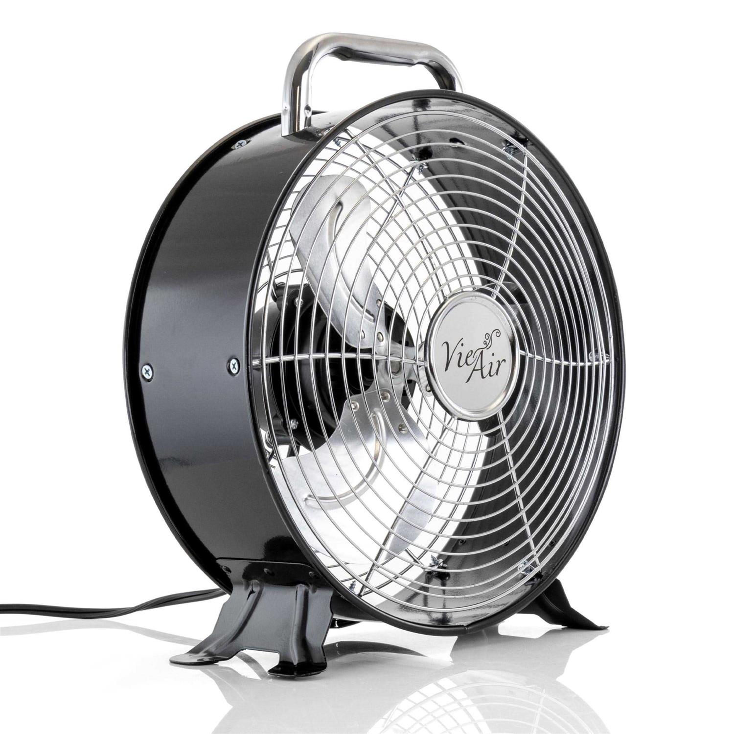 Vie Air 12 High Velocity Dual Speed Retro Metal Drum Fan - Image 3