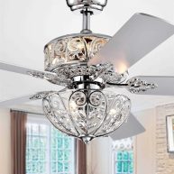 Warehouse Of Tiffany CFL-8423 52 in. Hegasal Indoor Ceiling Fan with Light Kit
