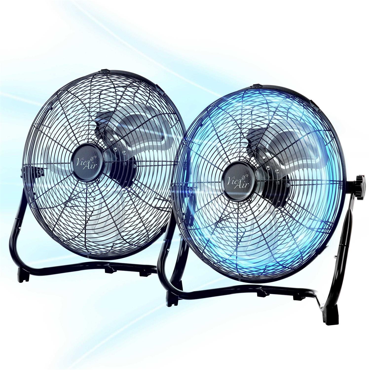 Vie Air 14 Industrial High Velocity Heavy Duty Metal Floor Fan 3 Speed