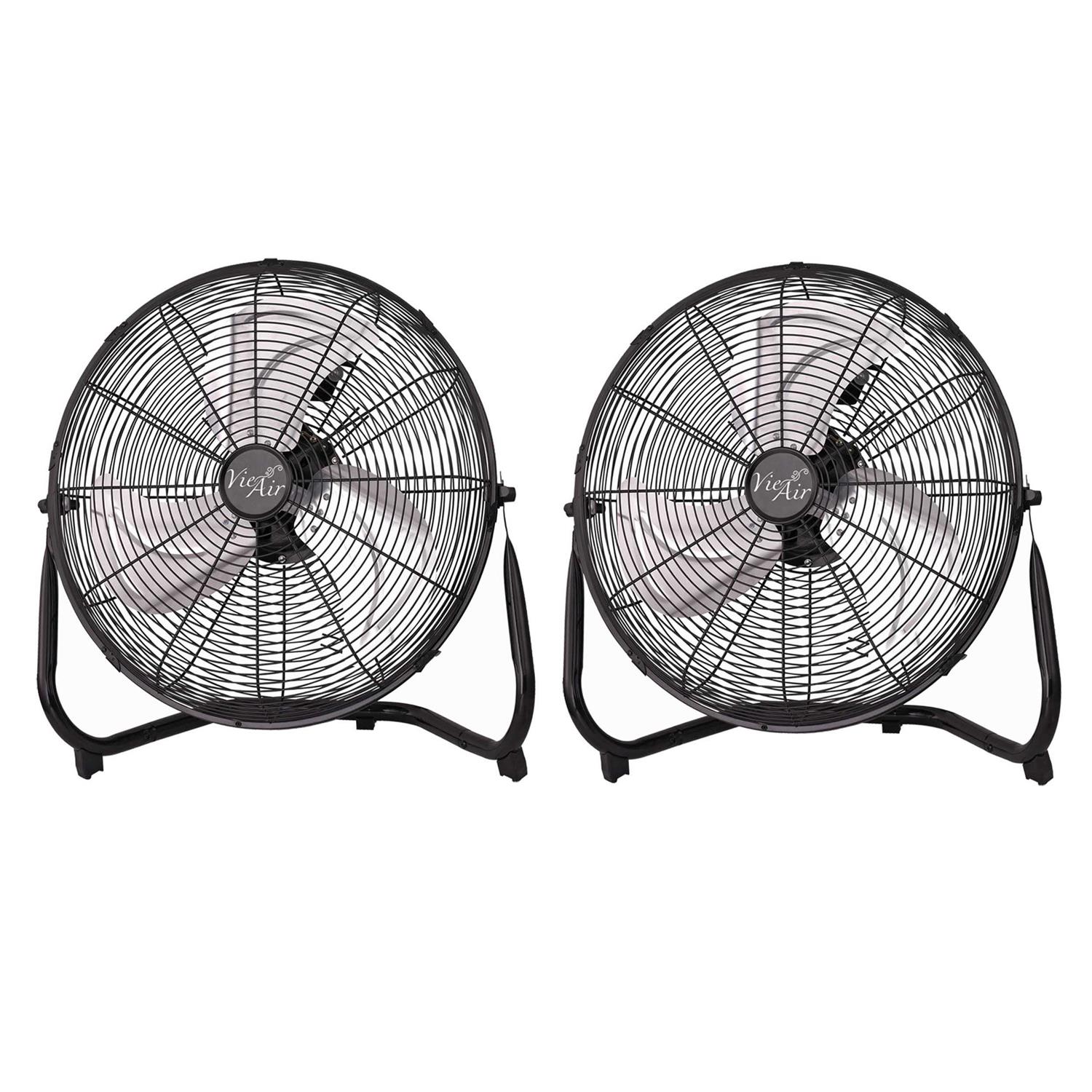 Vie Air 14 Industrial High Velocity Heavy Duty Metal Floor Fan 3 Speed - Image 2