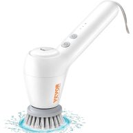 VEVOR Electric Spin Scrubber Cordless Electric Cleaning Brush with Auto Detergent Dispenser & 2 Adjustable Speeds
