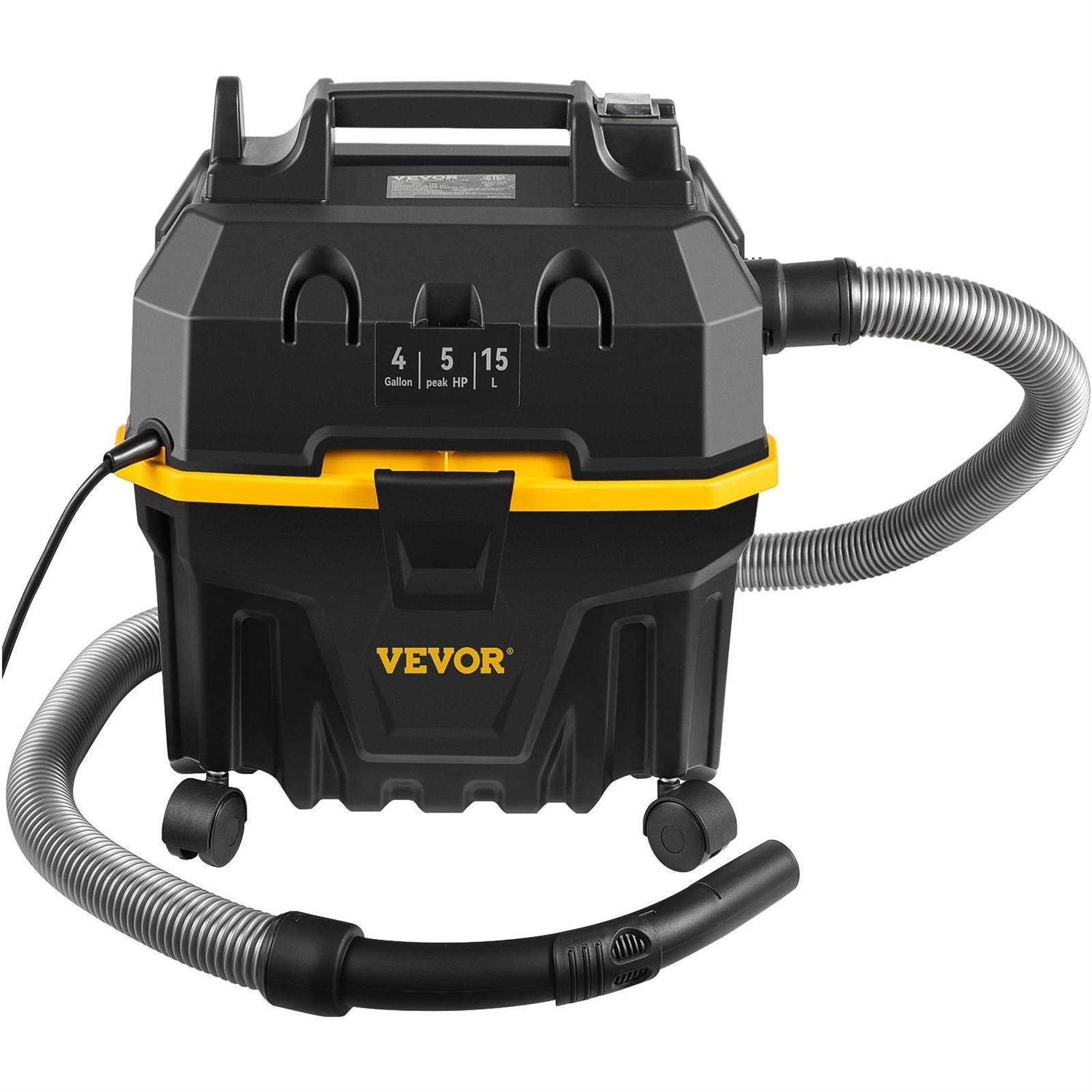 VEVOR Wet Dry Vac 4 Gallon 5 Peak HP 3 in 1 Shop Vacuum with Blowing Function - Image 2
