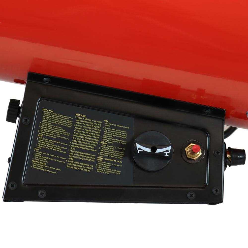 Sunnydaze 40,000 BTU Forced Air Propane Heater - Image 3