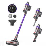 wlupel cordless vacuum cleaner 33kpa stick vacuum cleaner 450W handheld vacuum with led touch screen