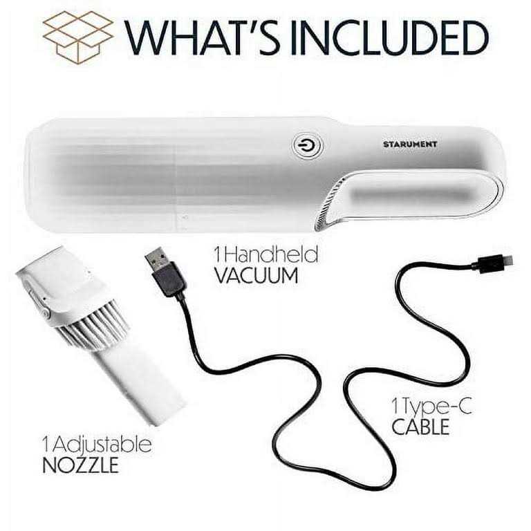 Starument Portable Hand Vacuum Cleaner Handheld Cordless Cleaner for Dust Pet Hair Dirt Home - Image 4