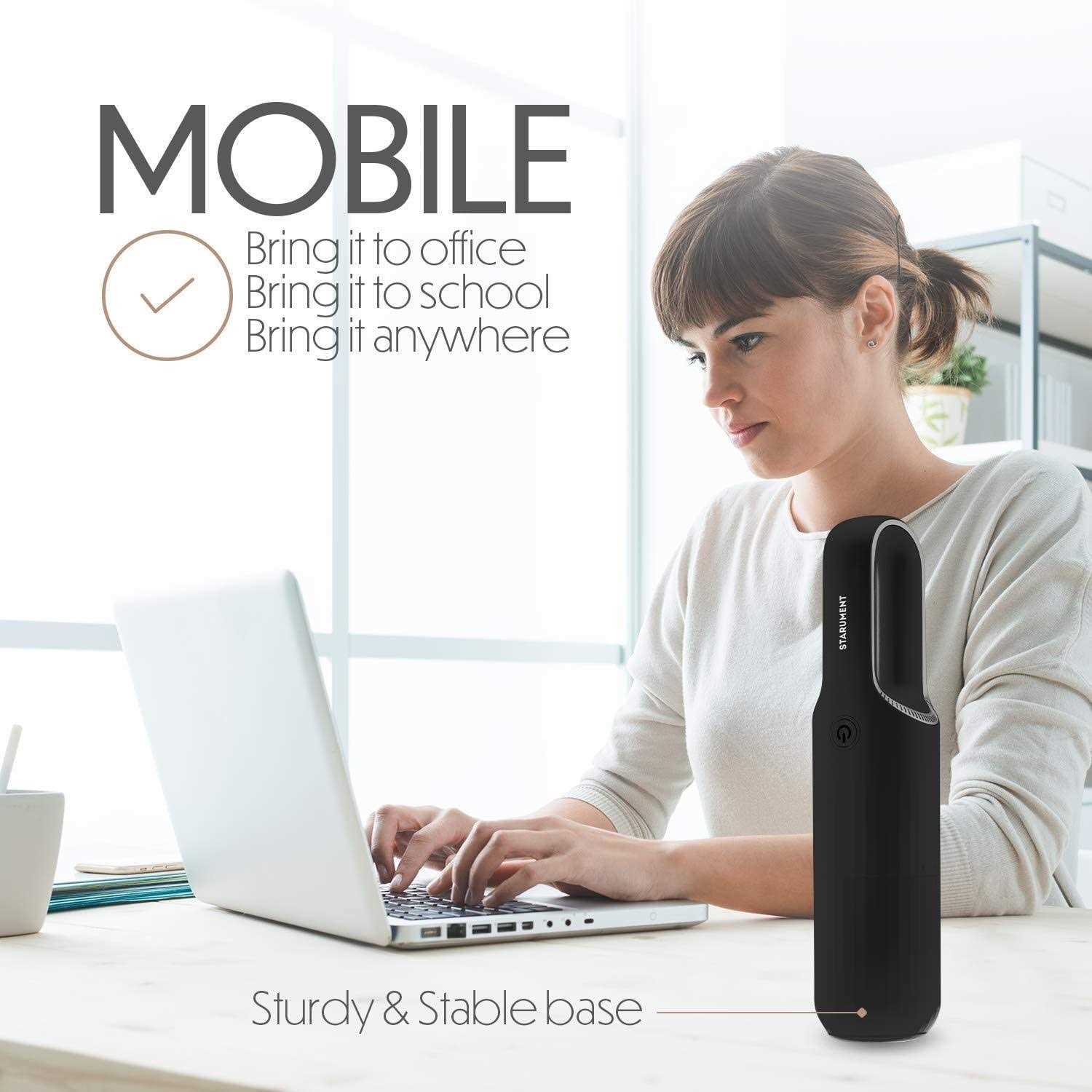 Starument Portable Hand Vacuum Cleaner Handheld Cordless Cleaner for Dust Pet Hair Dirt Home - Image 2