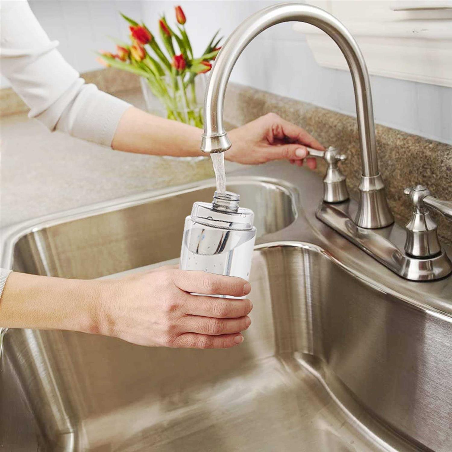 True & Tidy Spray-250A Multi-Surface Spray Mop with Refillable Water Bottle, Use Any Cleaning Solution Easy to Fill and Refill with Machine Washable - Image 4