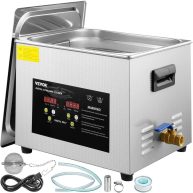 VEVOR 15L Upgraded Ultrasonic Cleaner 600W Heater 360W Ultrasonic Professional Digital Lab Ultrasonic Parts Cleaner QXJ15LCSB-600W001V1