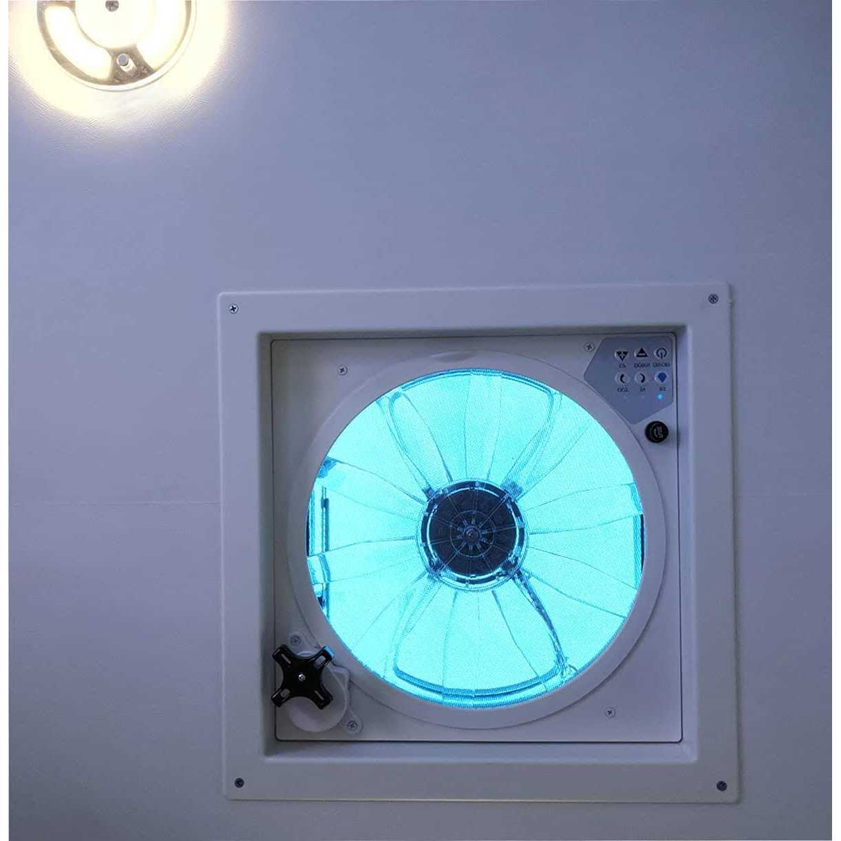 RVLOVENT RV Roof Vent Fan 12V Auto Remote Control 14&” inch 10 Speed - Image 4