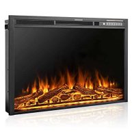 Xbeauty 34 Inch Electric Fireplace Inserts Electric Heater with Remote Control & Timer &3 Colors