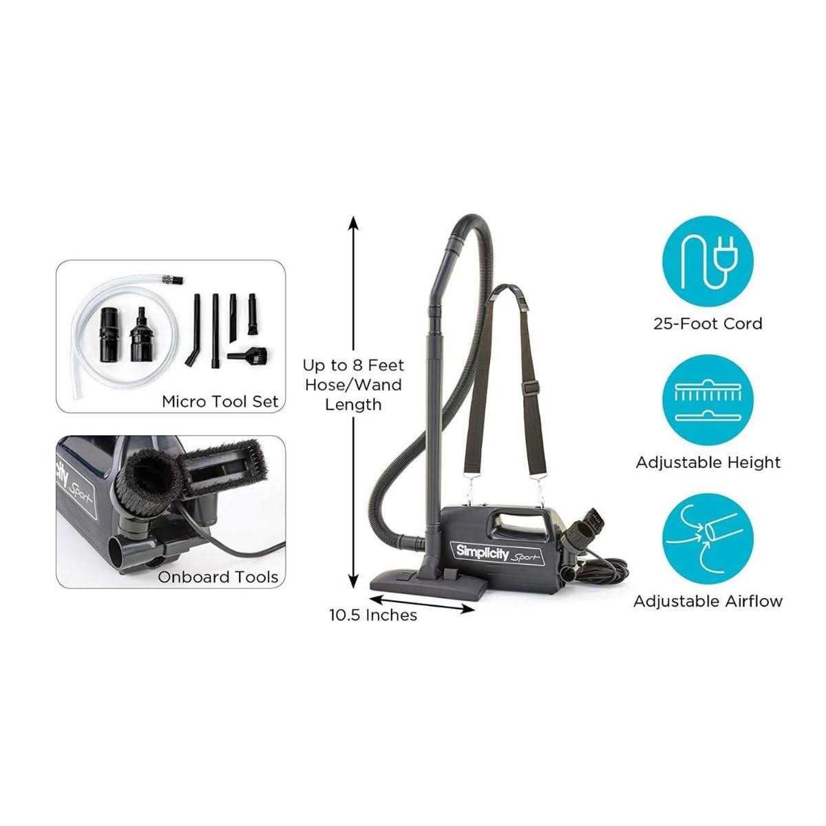 Simplicity Sport Portable Canister Vacuum - Image 5