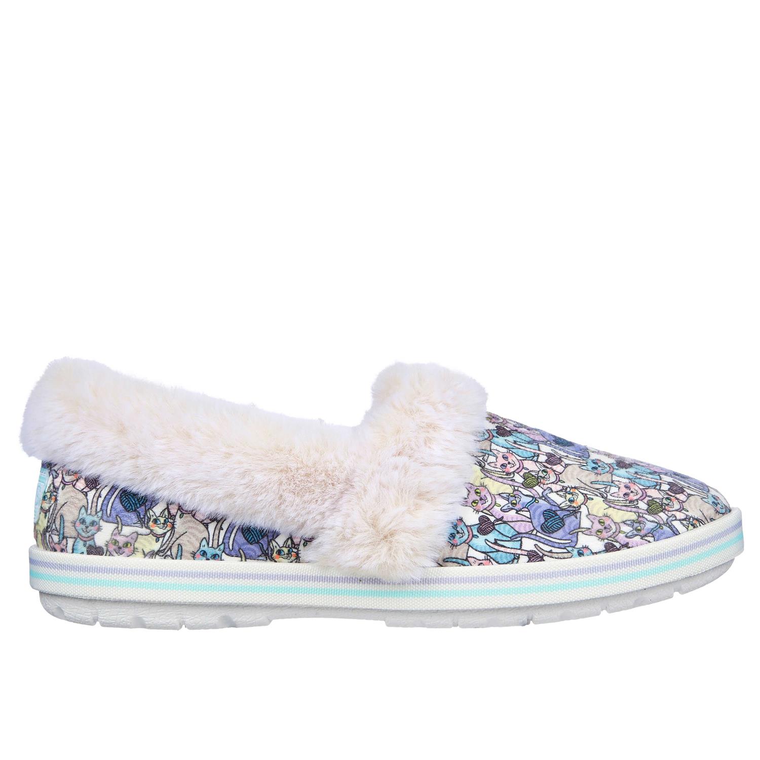 Skechers Women’s Bobs Too Cozy – Knitting Purty Slip-On Shoes | Size 9.0 | Natural | Textile | Vegan