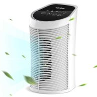 Sejoy Small Air Purifier With 3-in-1 HEPA cleaner Filter element for Bedroom Office space purification 0920 #AP-2202-UL