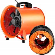 VEVOR Utility Blower Fan 10 Inch Portable Ventilator High Velocity Utility Blower Mighty Mini Low Noise with 5M Duct Hose