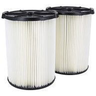 RIDGID 1-Layer Standard Pleated Paper Filter for Most 5 Gal. and Larger RIDGID Wet/Dry Shop Vacuums VF4200