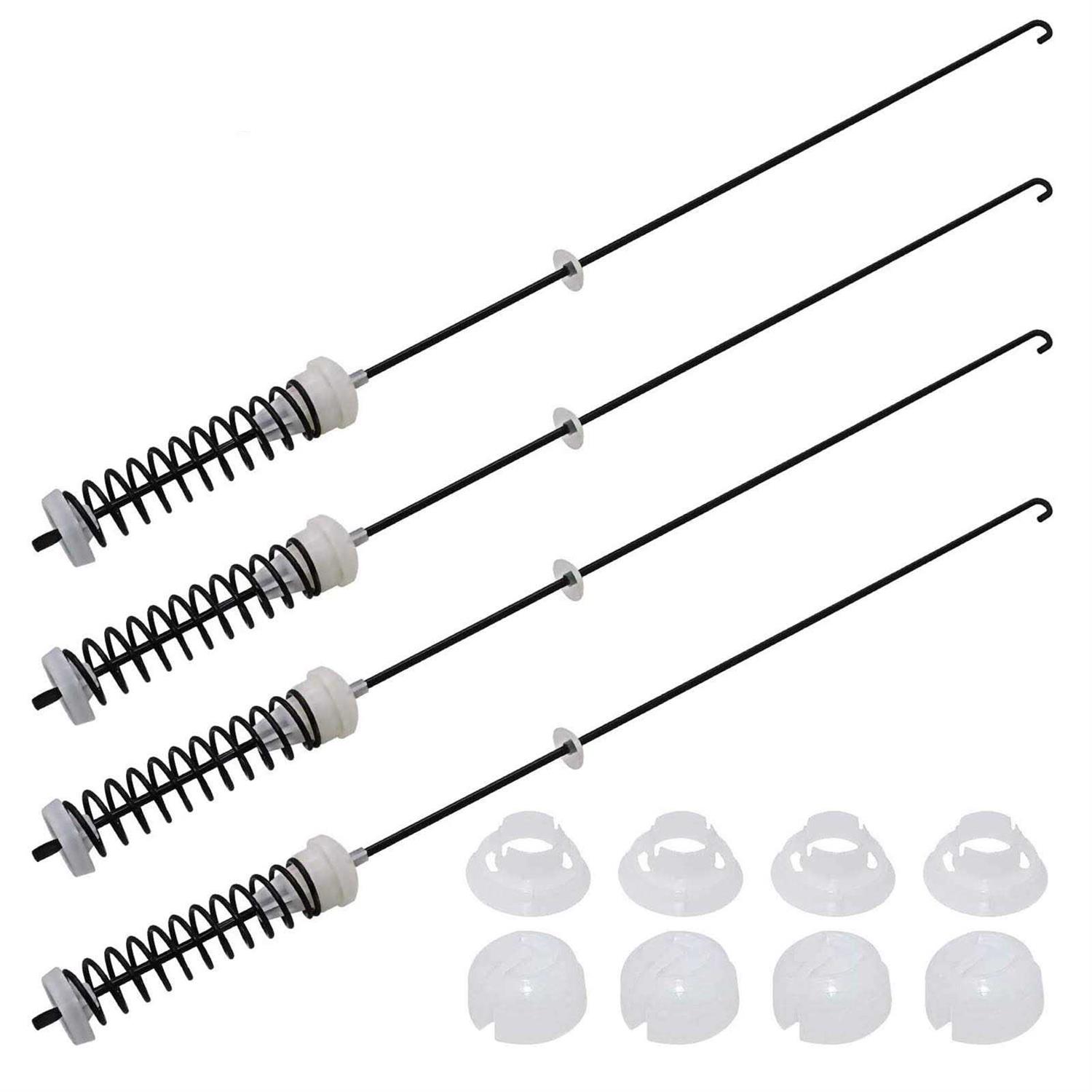 Upgraded W10780045 Washer suspension rods Kit 4 Pcs Washer Parts for Whirlpool Kenmore Amana Models wtw4800bq1 suspension rods